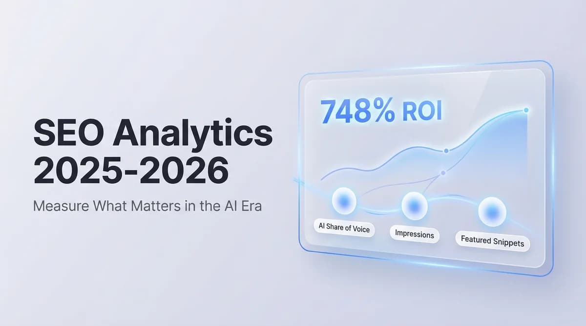 The Ultimate Guide to SEO Analytics: Measure What Matters in 2025-2026