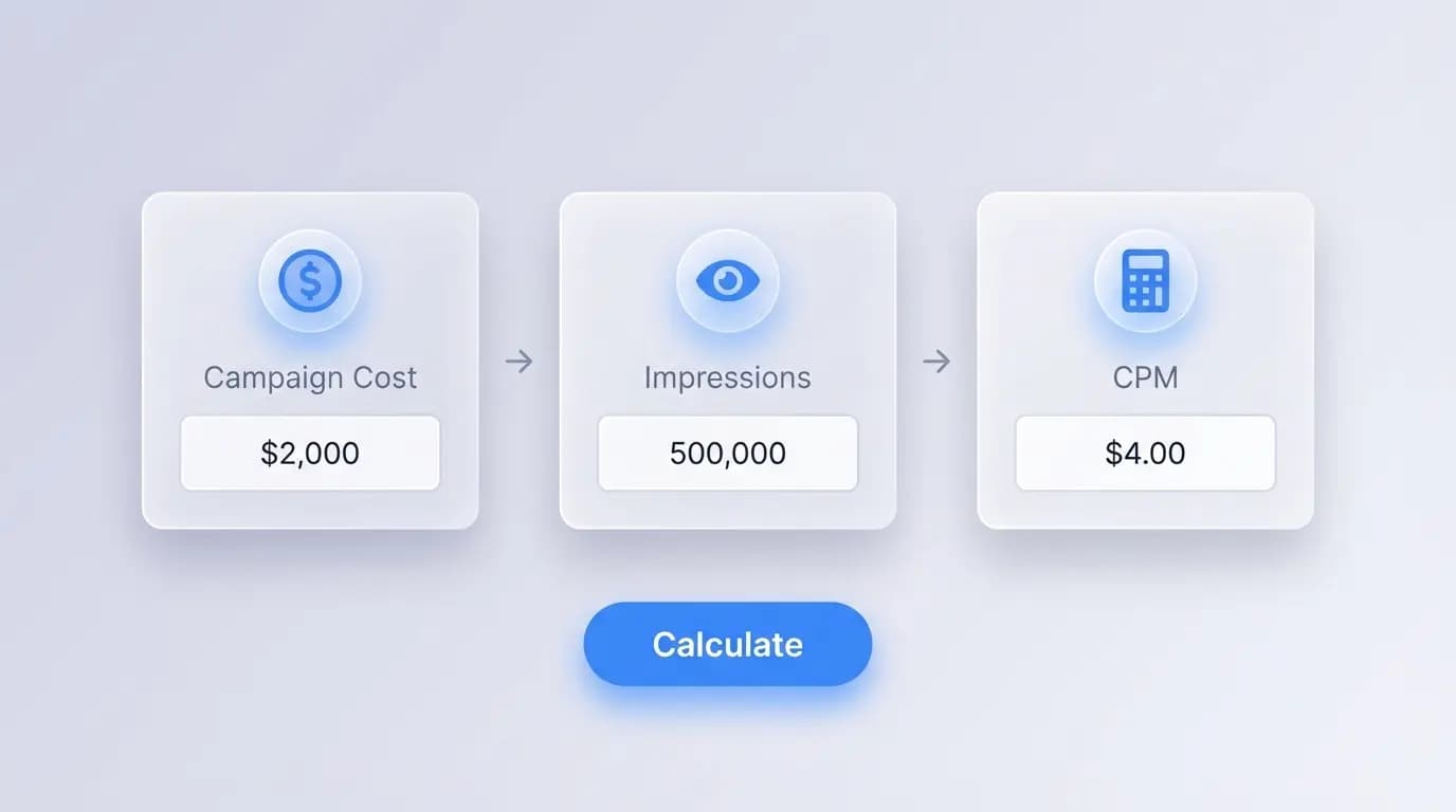 How to use the CPM calculator - Step by step guide