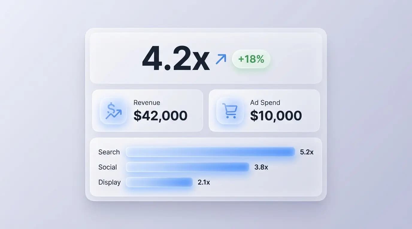 ROAS Calculator Dashboard - Calculate your return on ad spend